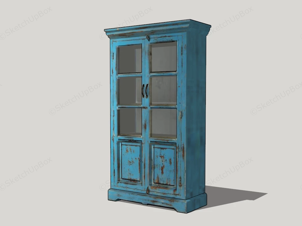 Vintage Book Cabinet sketchup model preview - SketchupBox
