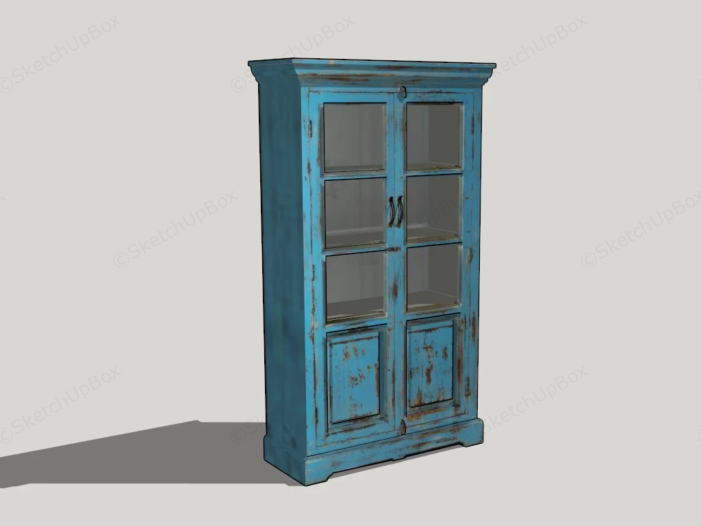 Vintage Book Cabinet sketchup model preview - SketchupBox