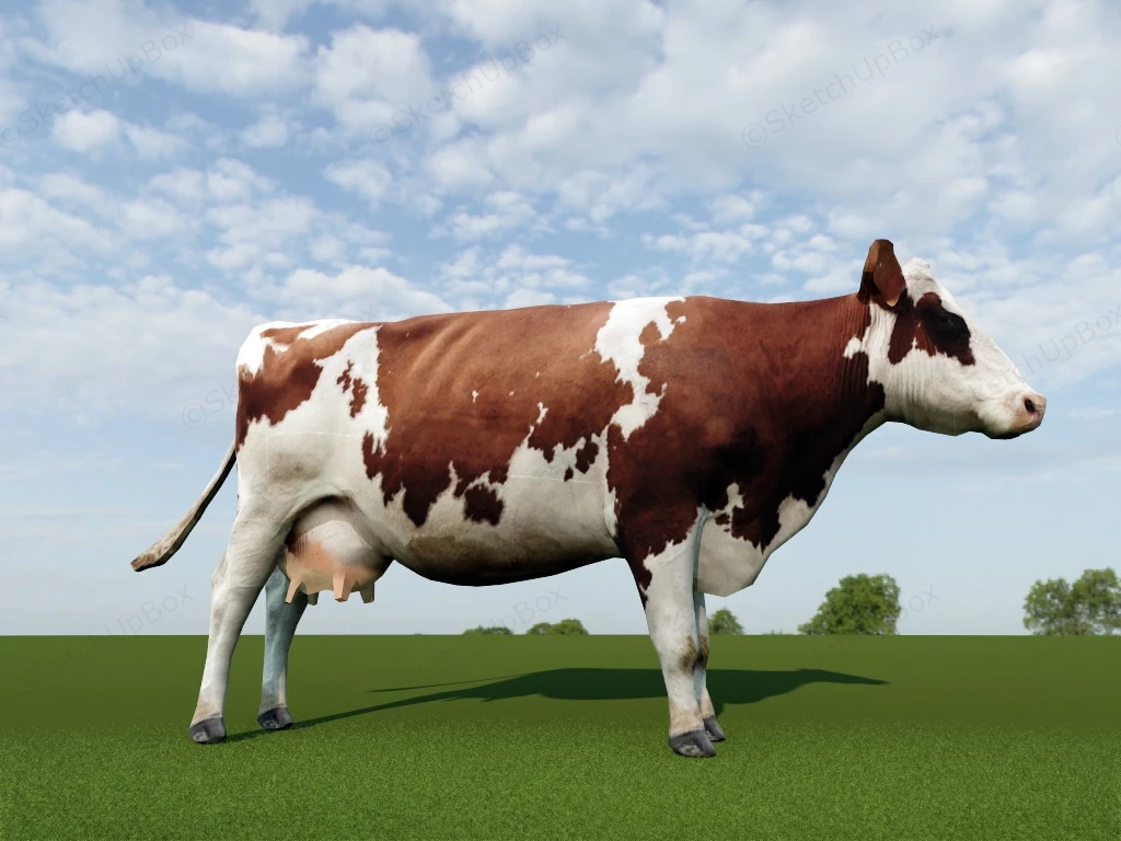 Dairy Cattle sketchup model preview - SketchupBox