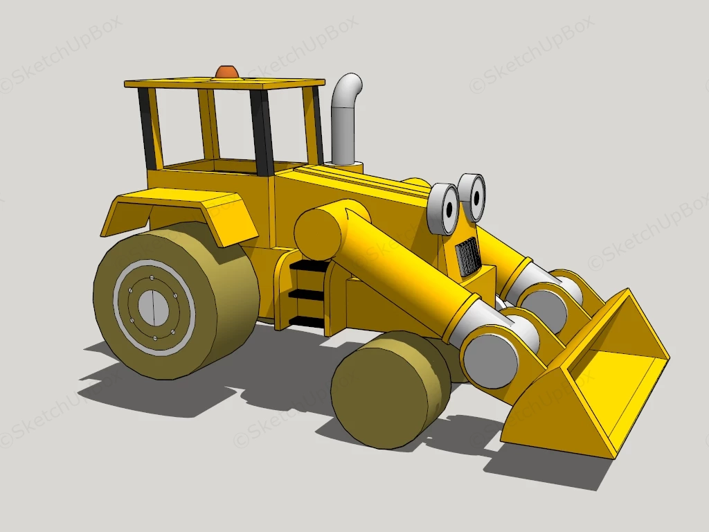 Bulldozer Toy sketchup model preview - SketchupBox