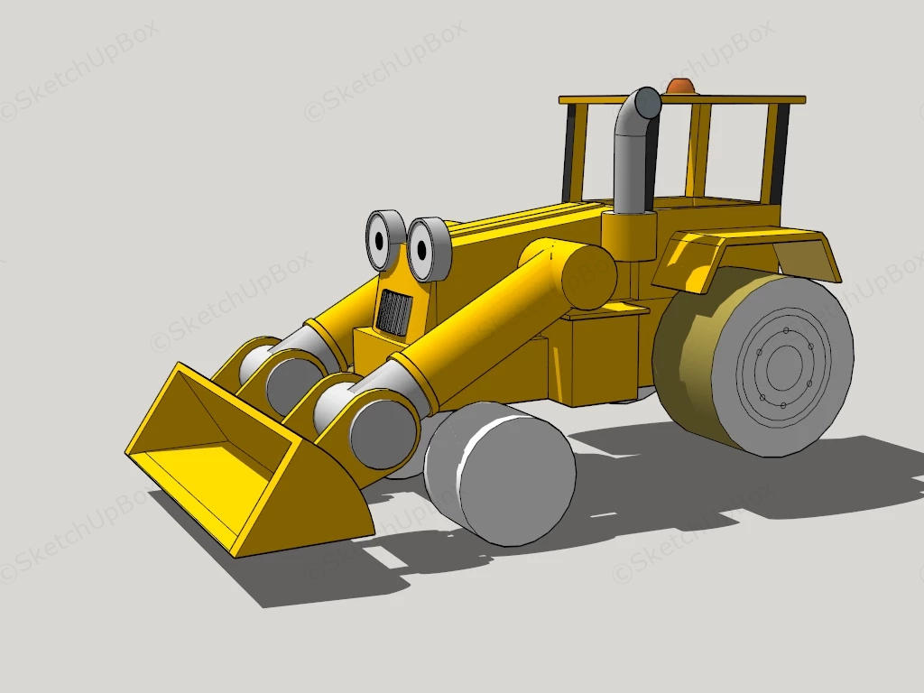 Bulldozer Toy sketchup model preview - SketchupBox