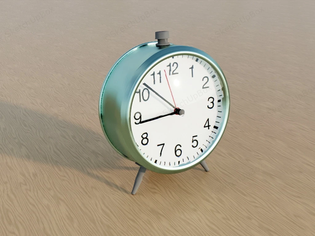 Retro Alarm Clock sketchup model preview - SketchupBox