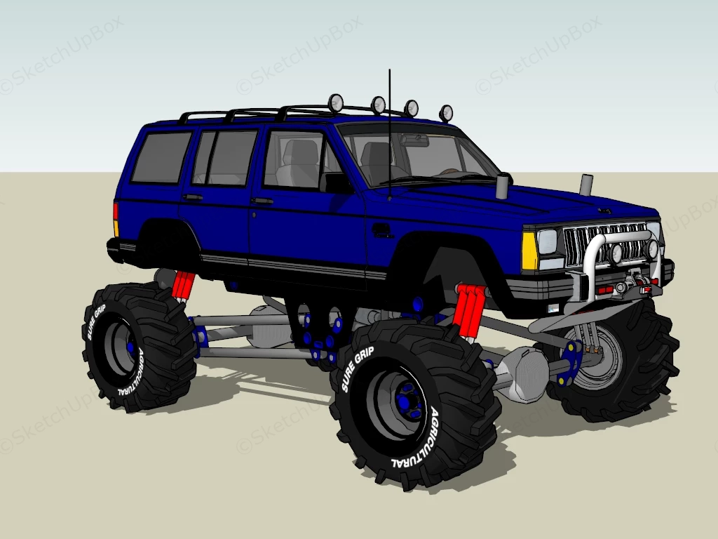 Jeep Off Road ATV sketchup model preview - SketchupBox