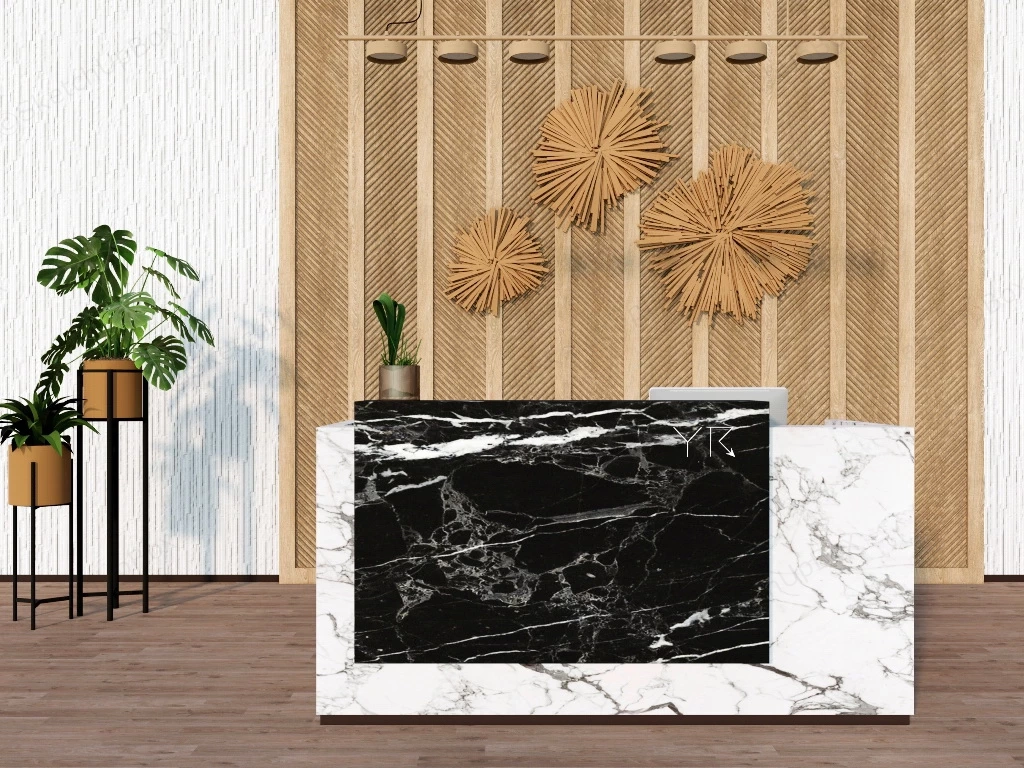 Modern Salon Reception Desk sketchup model preview - SketchupBox