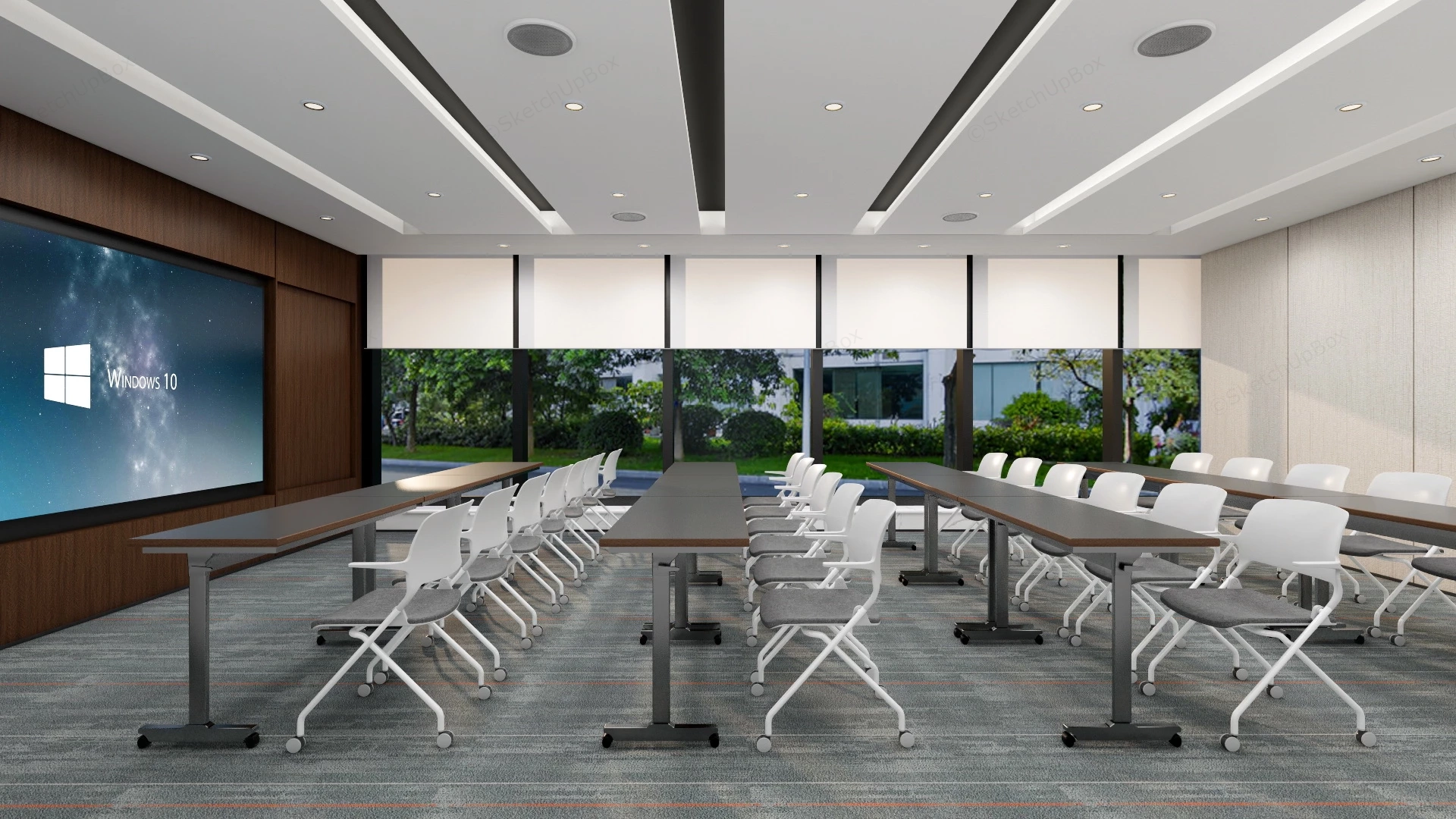 Conference & Training Room Design sketchup model preview - SketchupBox