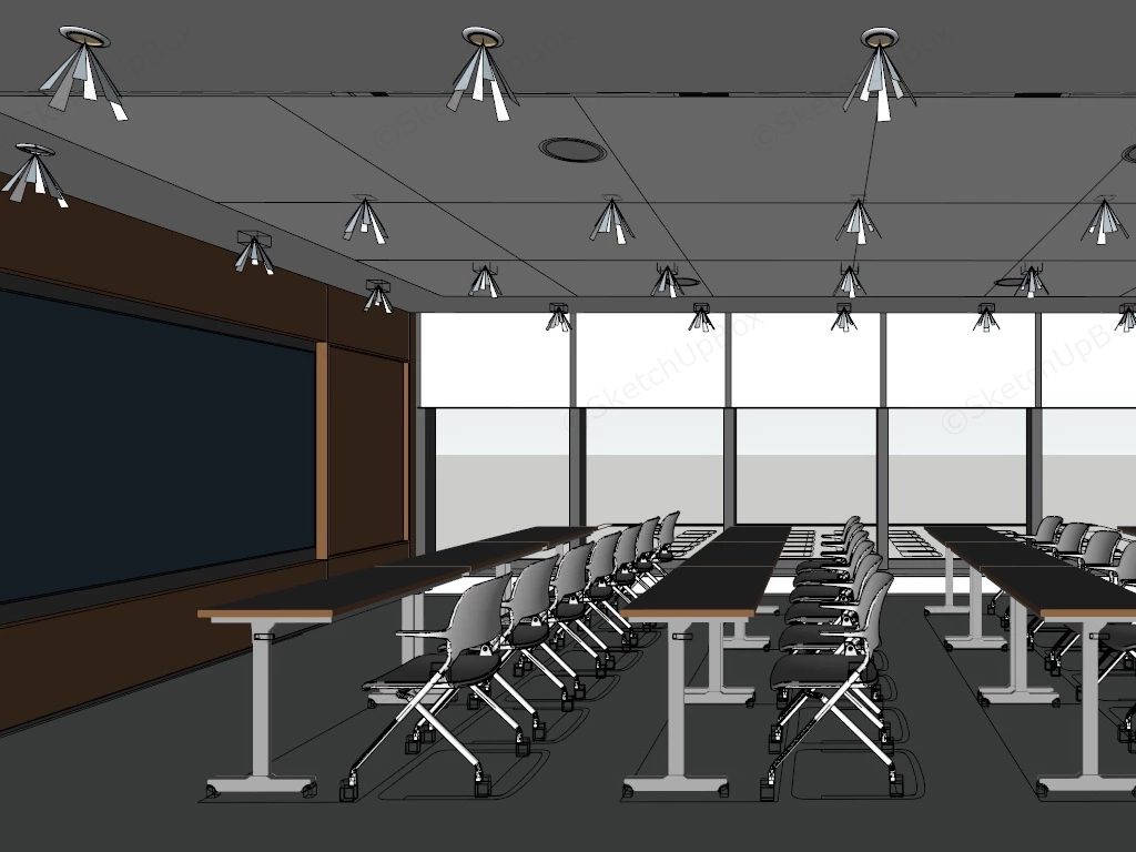 Conference & Training Room Design sketchup model preview - SketchupBox