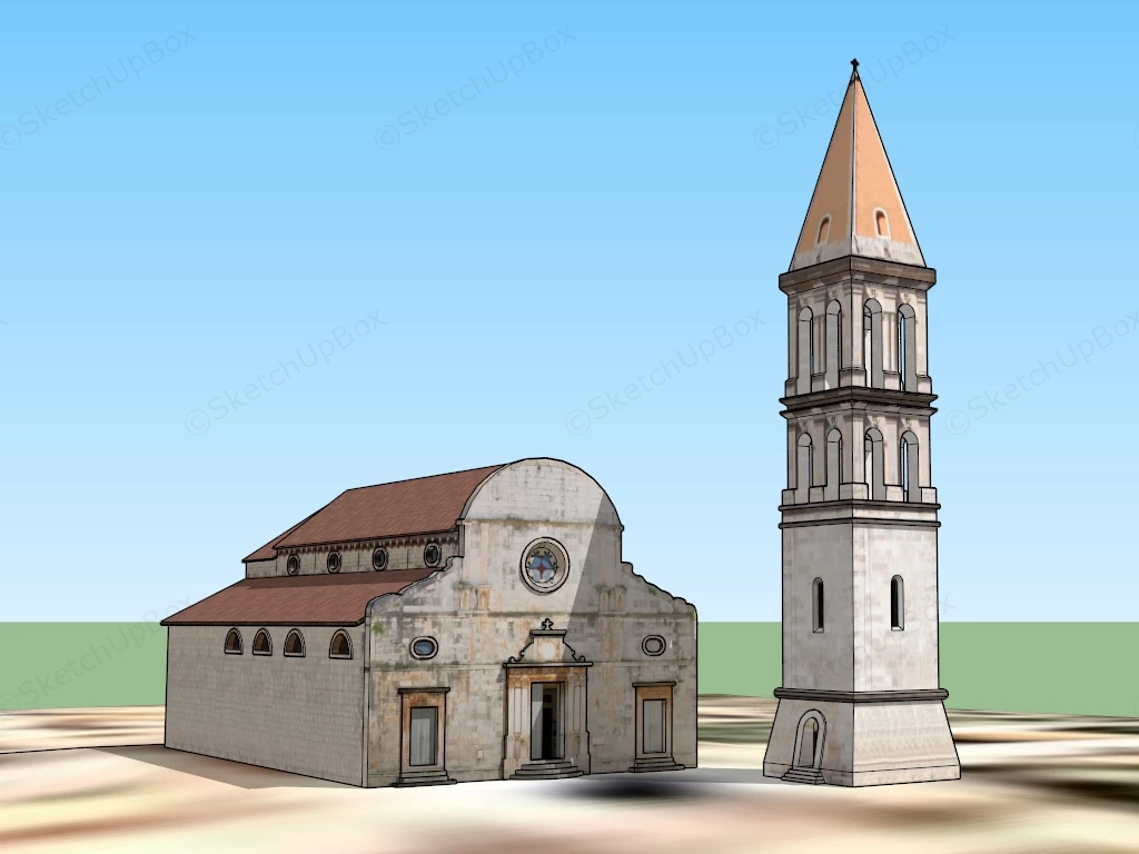 St. Stephen Cathedral sketchup model preview - SketchupBox