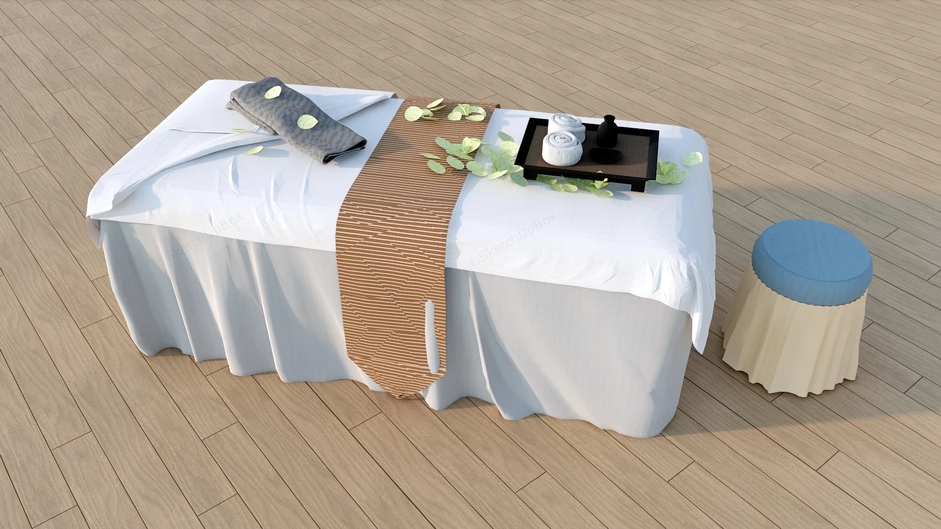 Spa Massage Table sketchup model preview - SketchupBox