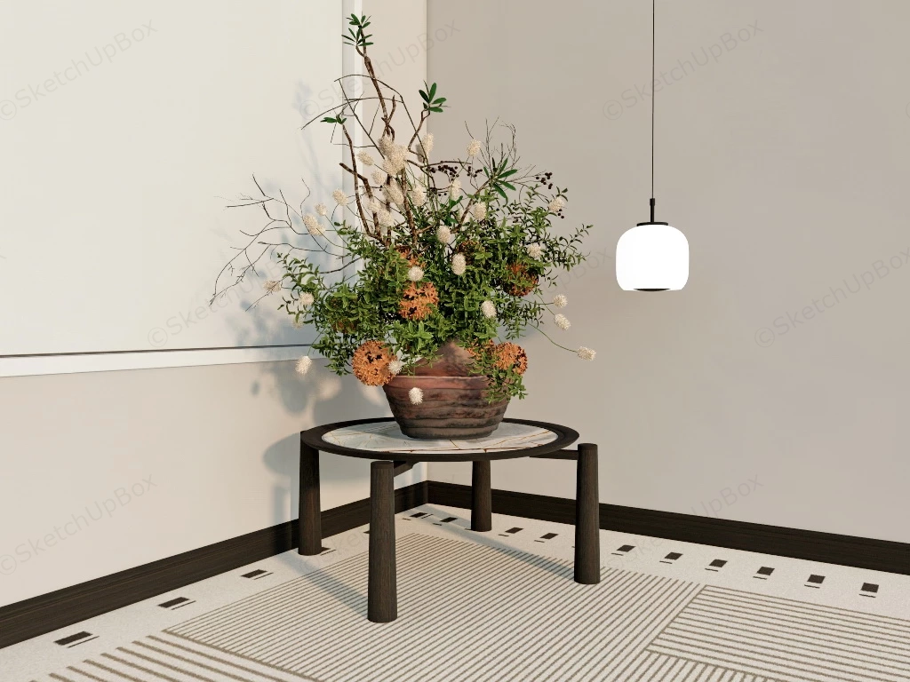 Creative Floral Arrangement sketchup model preview - SketchupBox