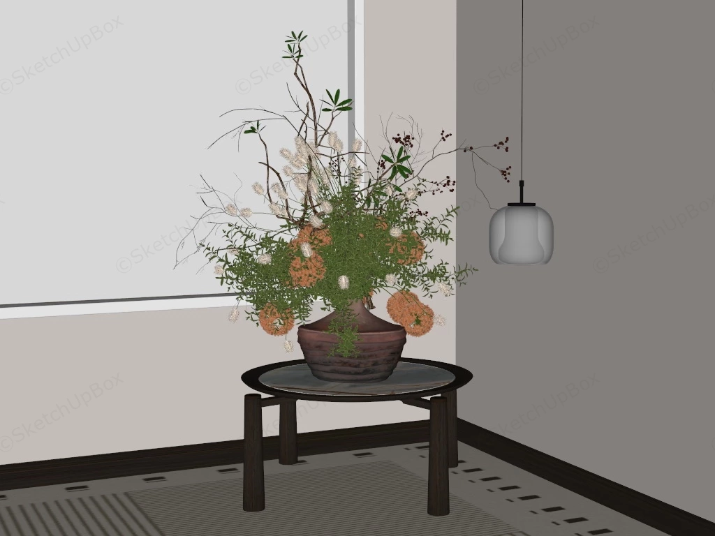 Creative Floral Arrangement sketchup model preview - SketchupBox