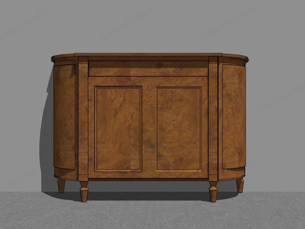 Entryway Console Cabinet sketchup model preview - SketchupBox