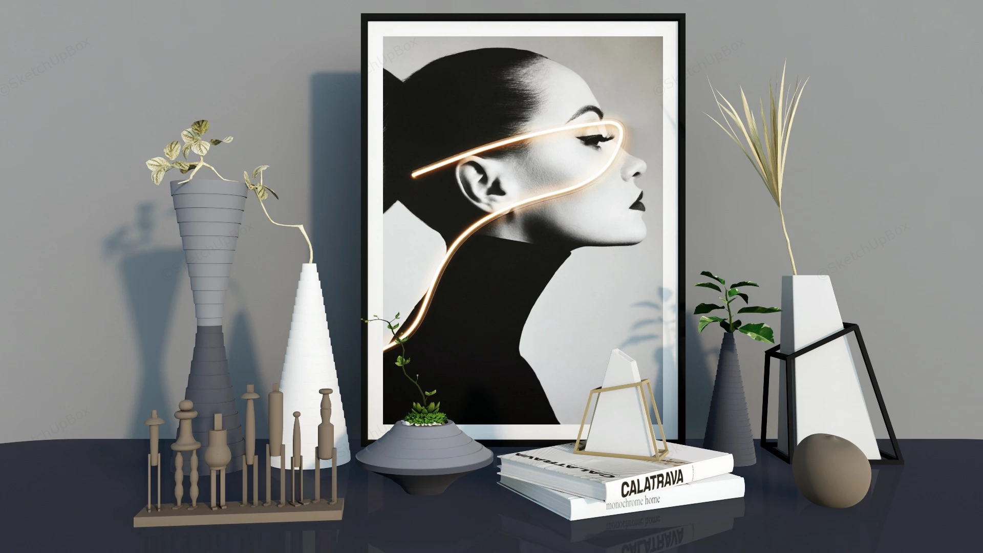 Home Decor Accessories sketchup model preview - SketchupBox