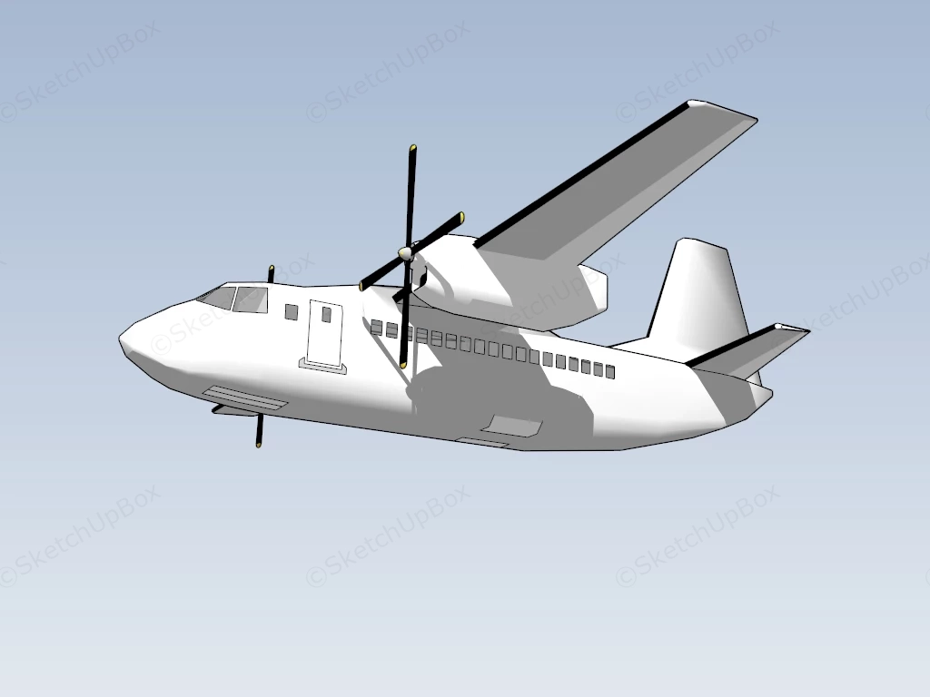 Transport Airplane sketchup model preview - SketchupBox