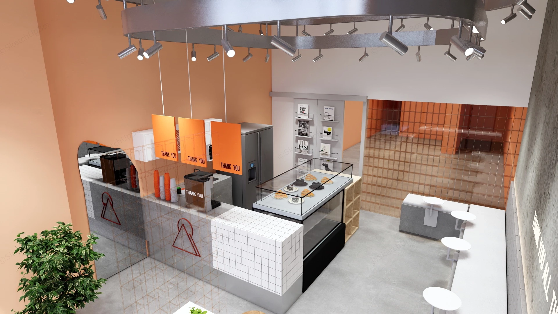 Bubble Tea Shop Design sketchup model preview - SketchupBox