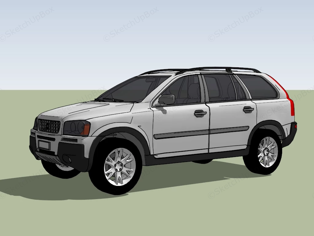 Volvo XC90 sketchup model preview - SketchupBox