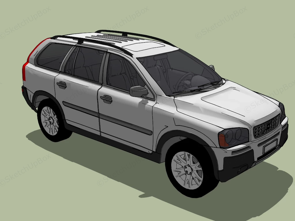 Volvo XC90 sketchup model preview - SketchupBox