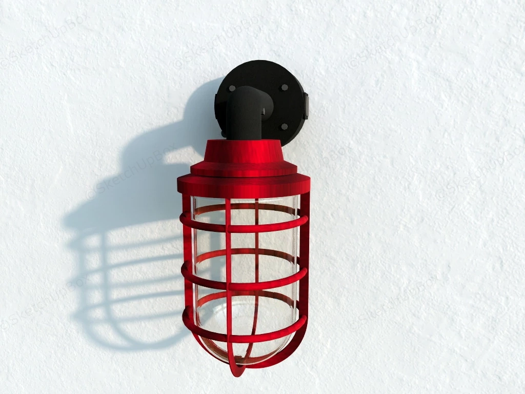 Industrial Wall Sconce sketchup model preview - SketchupBox