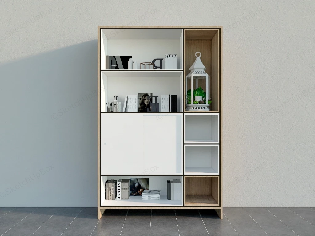 Floor Standing Storage Shelves sketchup model preview - SketchupBox