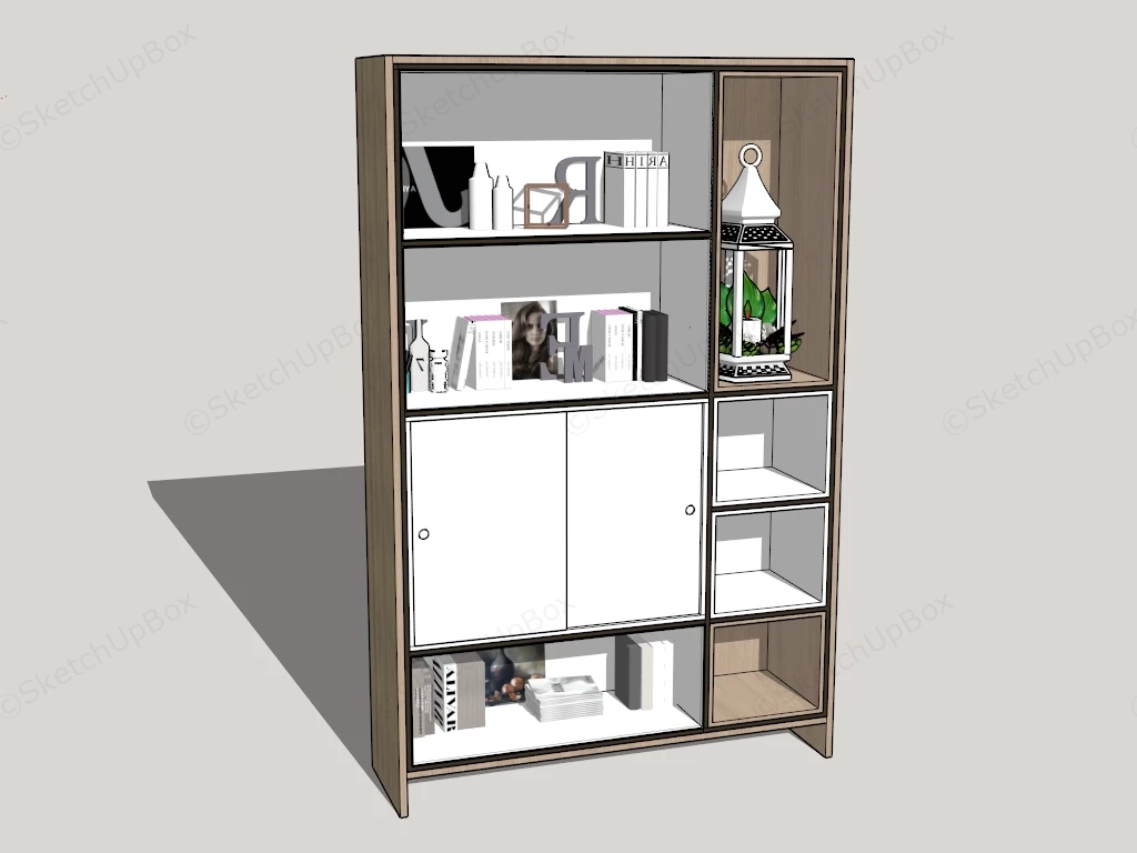 Floor Standing Storage Shelves sketchup model preview - SketchupBox