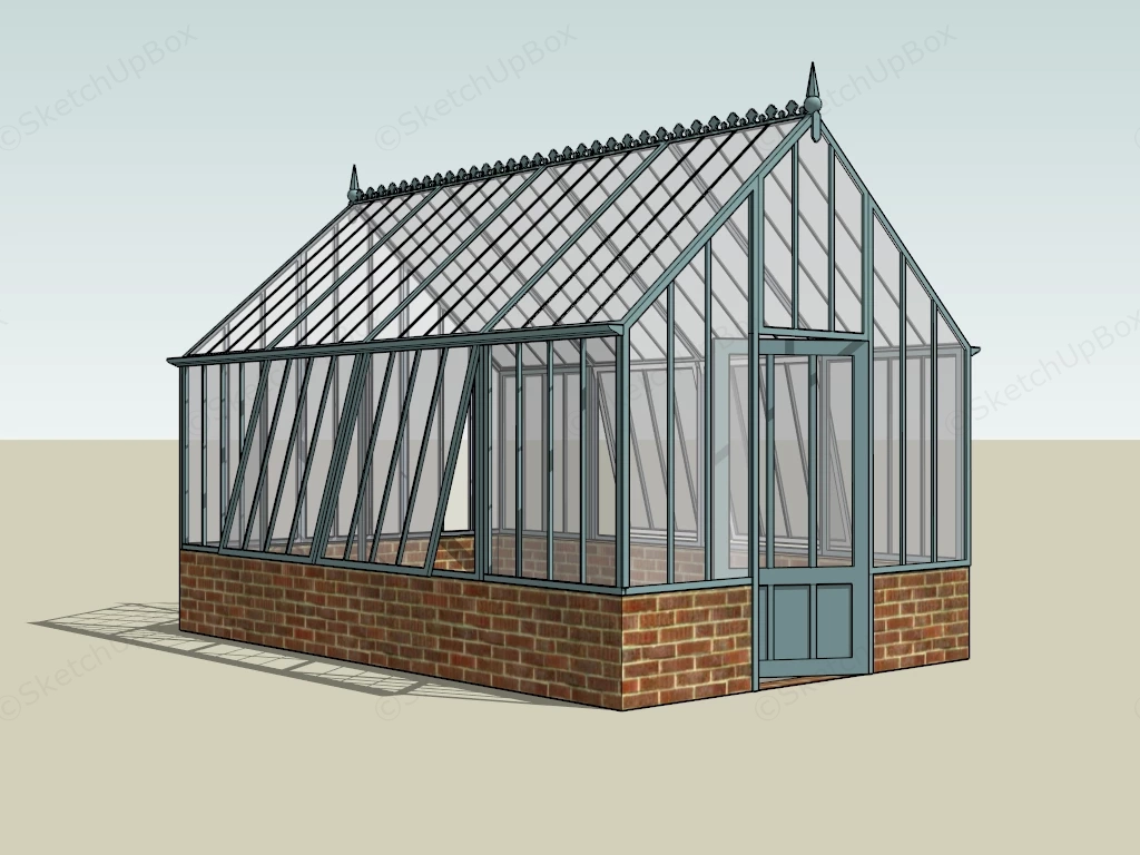 Victorian Greenhouse sketchup model preview - SketchupBox