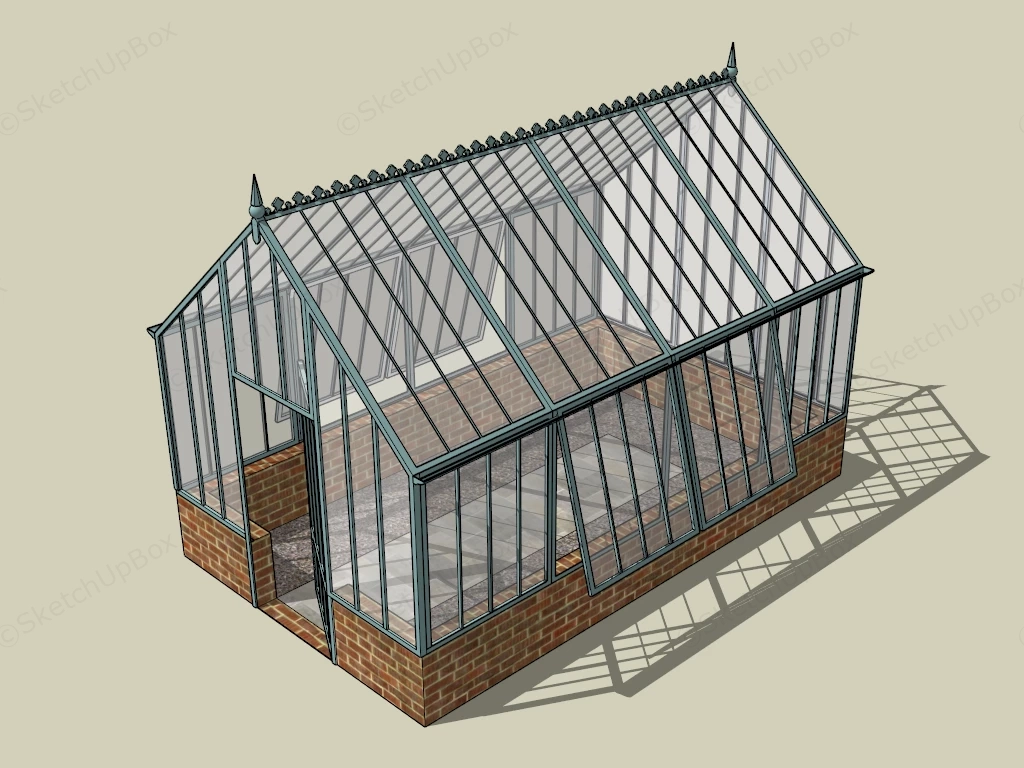 Victorian Greenhouse sketchup model preview - SketchupBox