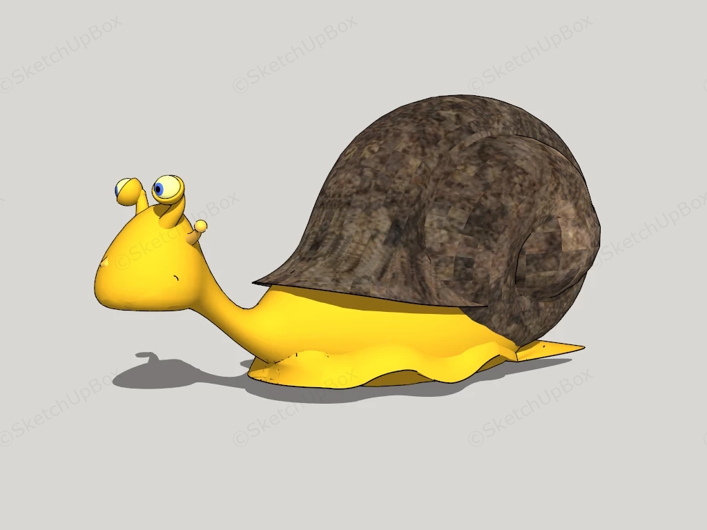 Cartoon Snail sketchup model preview - SketchupBox