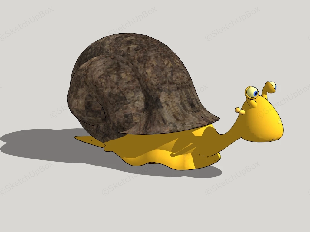 Cartoon Snail sketchup model preview - SketchupBox
