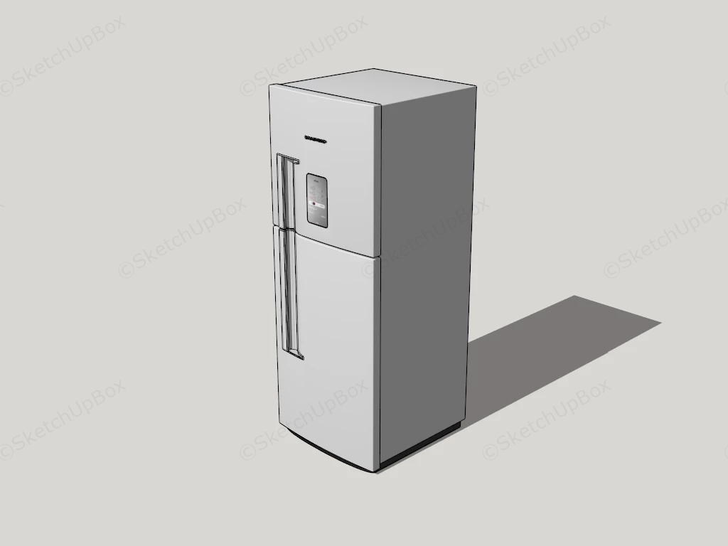 2 Door Fridge sketchup model preview - SketchupBox
