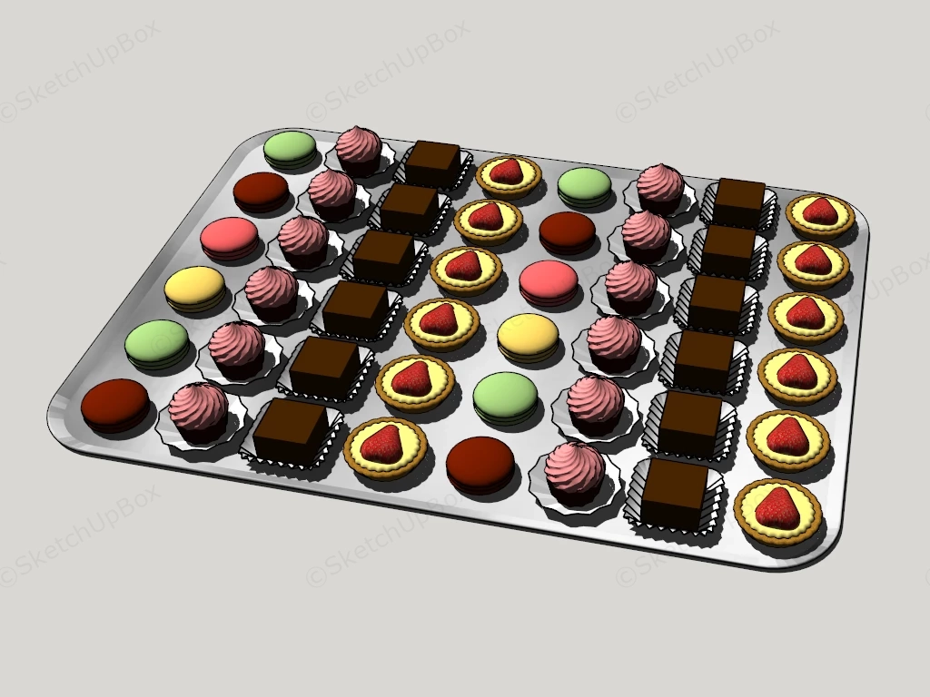 Cakes And Desserts sketchup model preview - SketchupBox