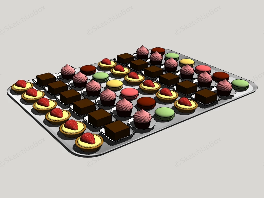 Cakes And Desserts sketchup model preview - SketchupBox