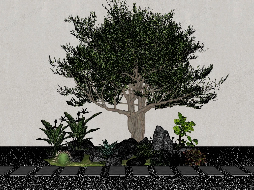 Ornamental Garden Plants sketchup model preview - SketchupBox