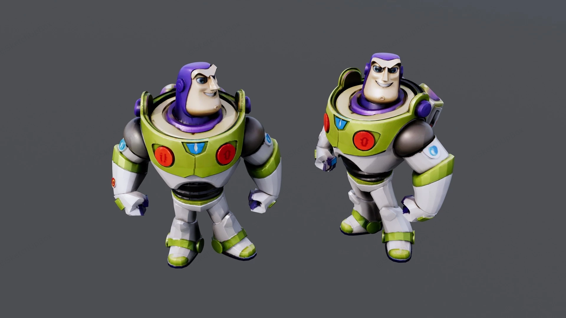 Buzz Lightyear Toy sketchup model preview - SketchupBox