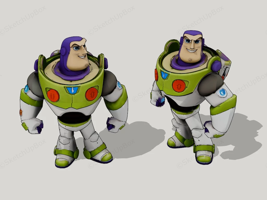 Buzz Lightyear Toy sketchup model preview - SketchupBox