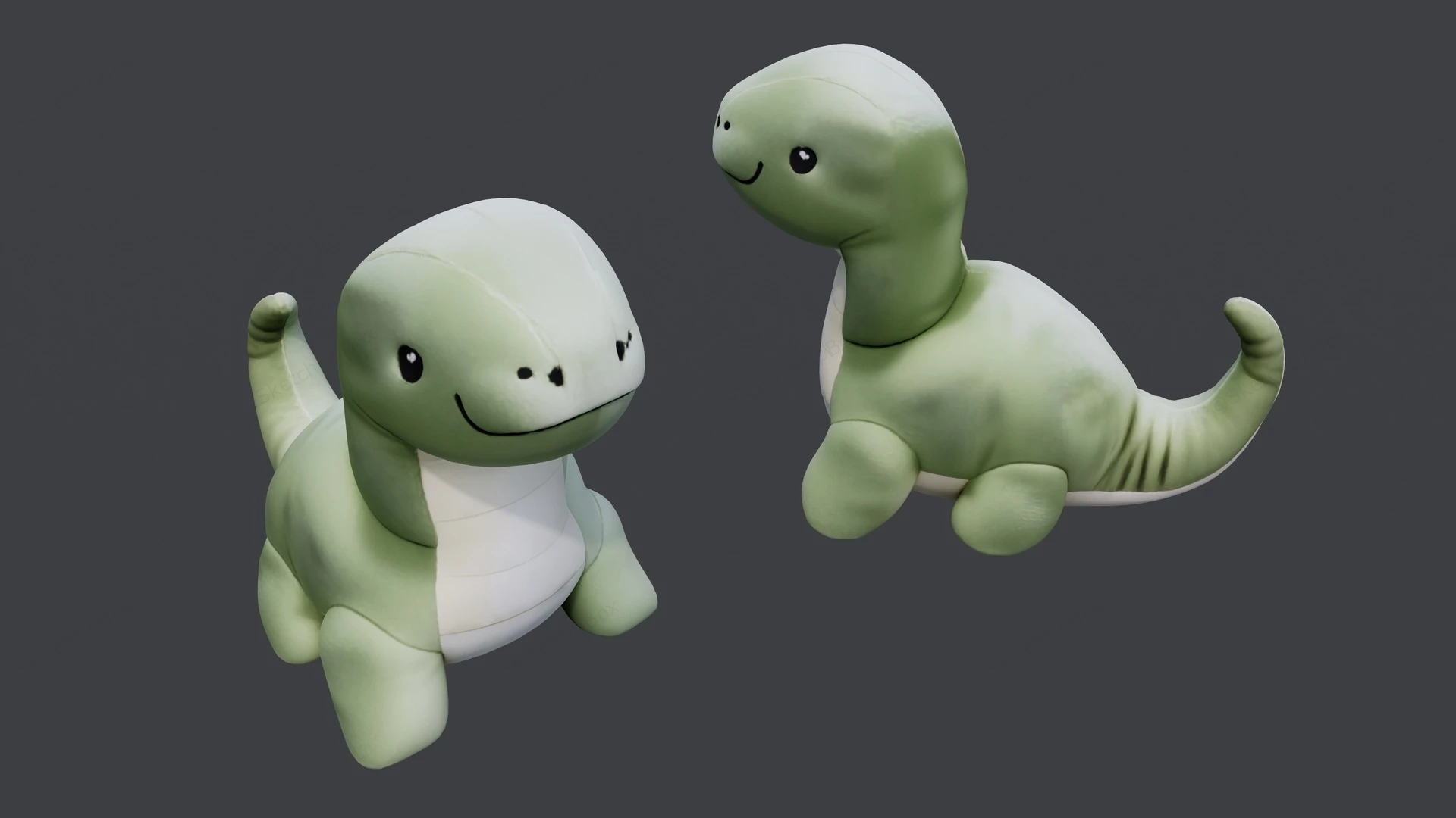 Cute Dinosaur Toy sketchup model preview - SketchupBox