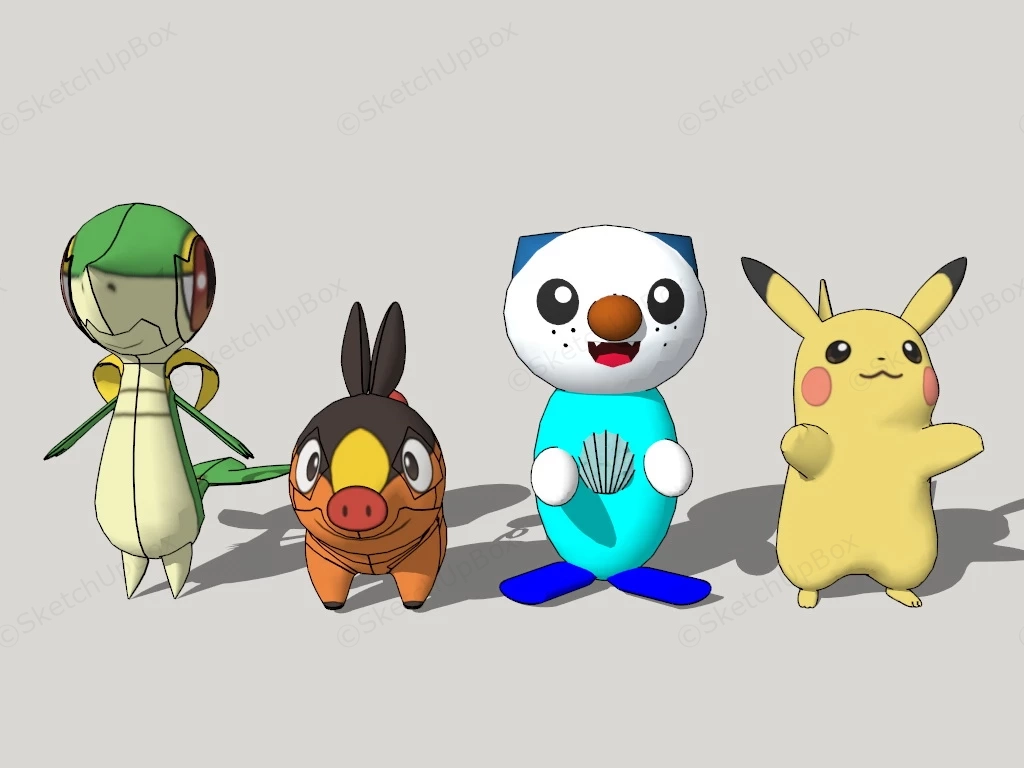 Stuffed Animal Toys sketchup model preview - SketchupBox