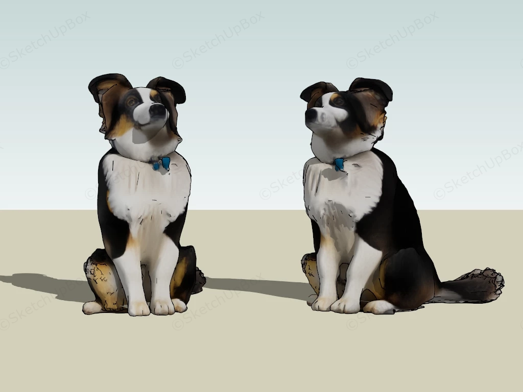 Husky Dog sketchup model preview - SketchupBox