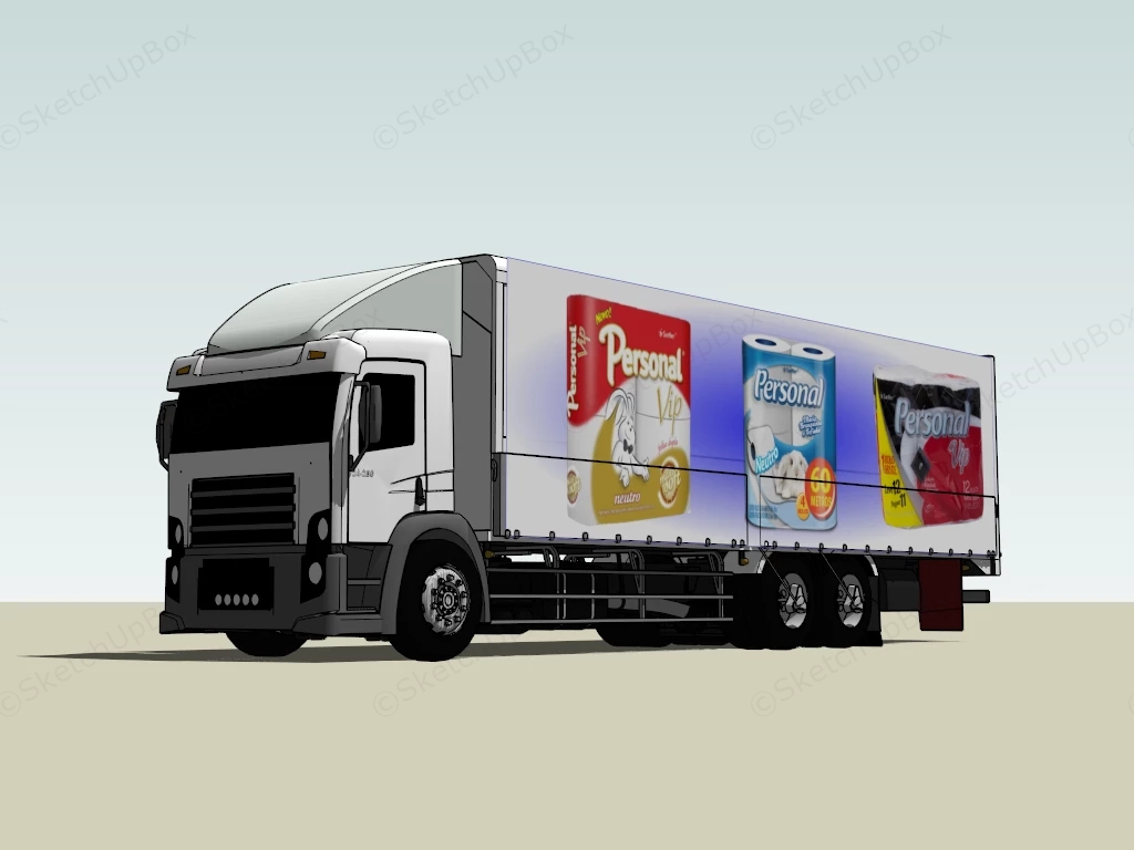 Box Truck sketchup model preview - SketchupBox