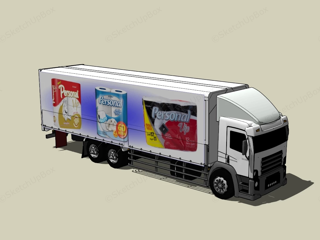 Box Truck sketchup model preview - SketchupBox