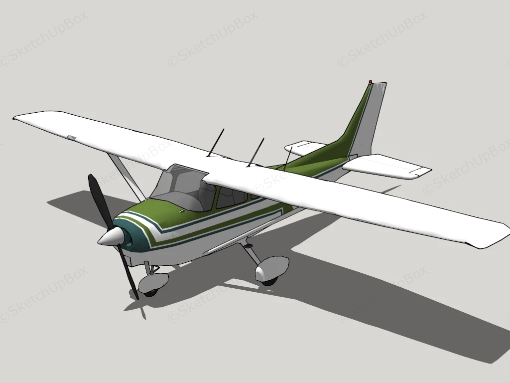 Small Plane sketchup model preview - SketchupBox