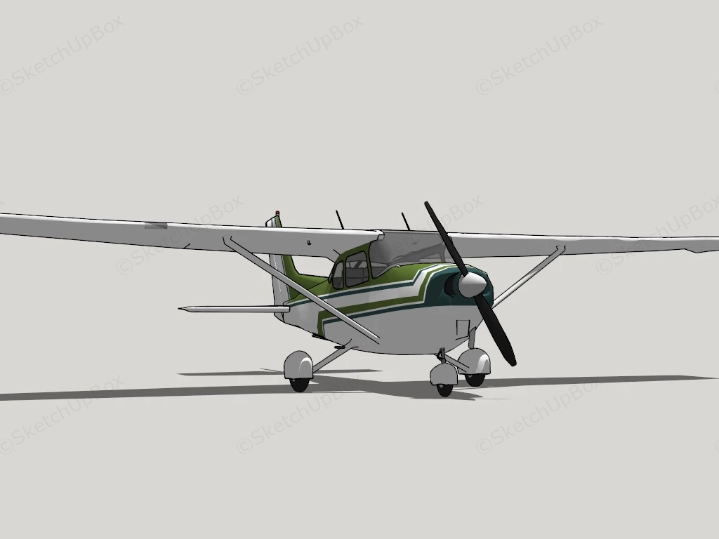 Small Plane sketchup model preview - SketchupBox