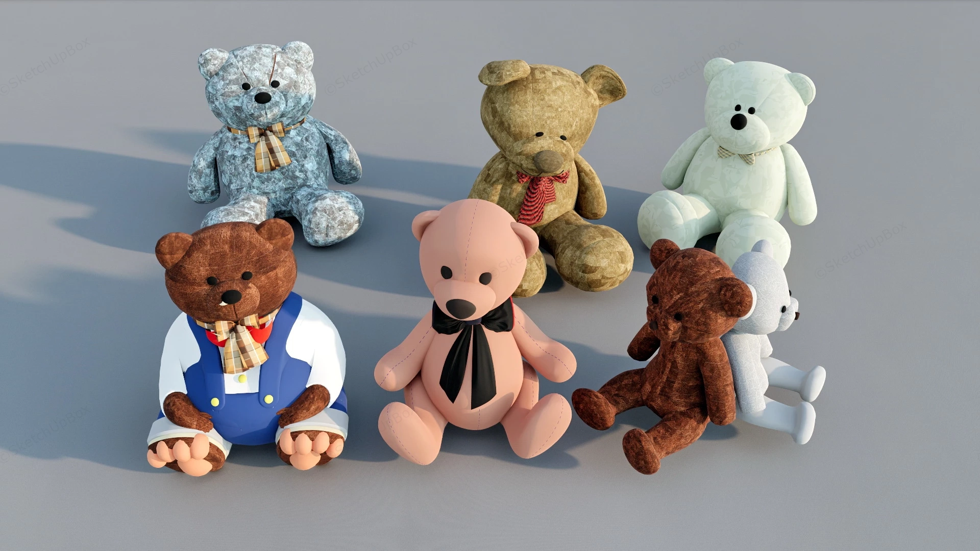 Teddy Bear Toys sketchup model preview - SketchupBox