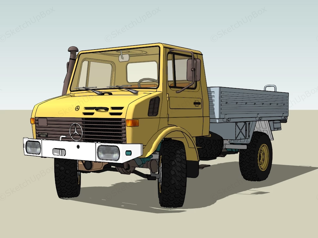 Early Mercedes Benz Truck sketchup model preview - SketchupBox