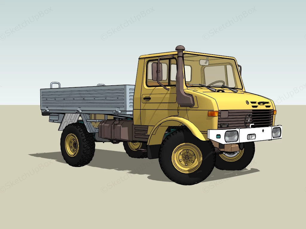 Early Mercedes Benz Truck sketchup model preview - SketchupBox