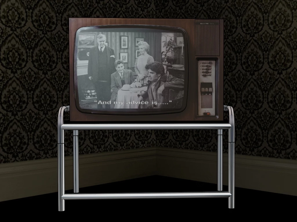 Antique TV sketchup model preview - SketchupBox