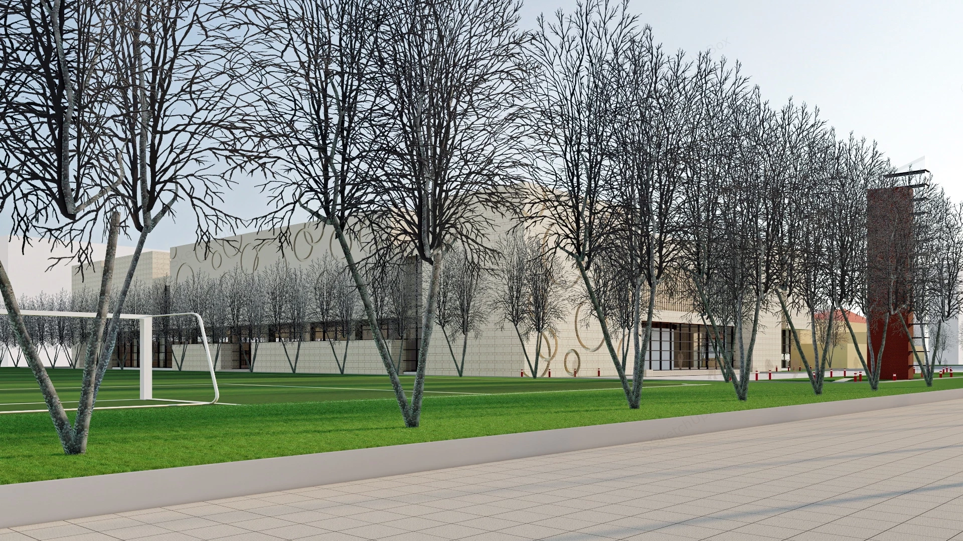 Convention And Exhibition Center sketchup model preview - SketchupBox