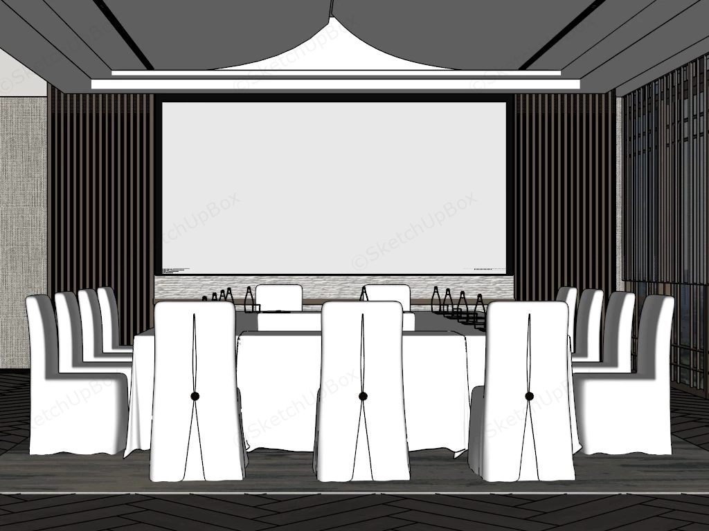 Small Meeting Room Design sketchup model preview - SketchupBox