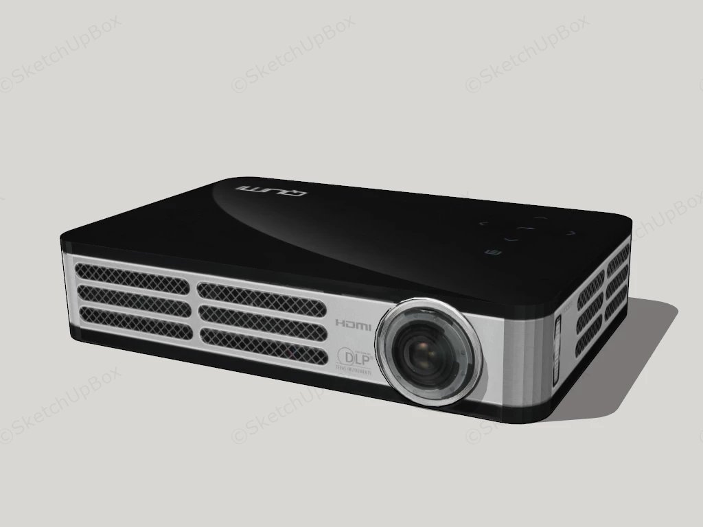 Vivitek Qumi Projector sketchup model preview - SketchupBox