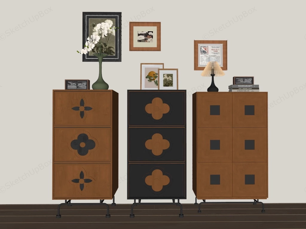 Chest Of Drawers For Living Room sketchup model preview - SketchupBox