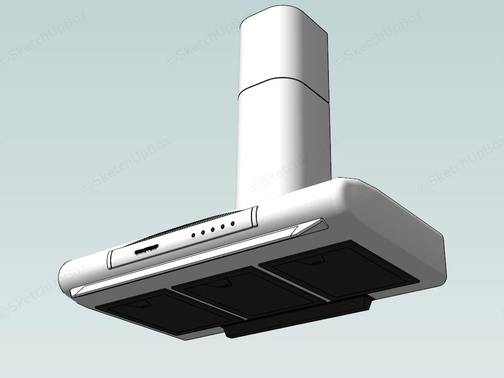 Modern Range Hood sketchup model preview - SketchupBox