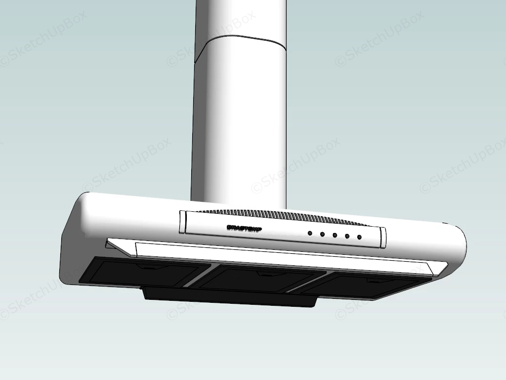 Modern Range Hood sketchup model preview - SketchupBox